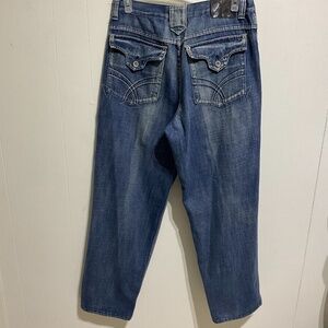 knockout jeans man 36 x 34 medium wash y2k
